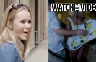 Amanda Holden accidentally flashes her derrie as she has ‘Marilyn Monroe' dress moment