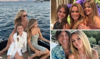 Amanda Holden Joins Virtual Parents' Evening in Swimsuit