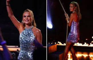 ''Amanda Holden Turns Heads in Eye-Catching Metallic Dress for Britain's Got Talent Semi-Finals''