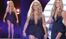 Amanda Holden turns heads in a cleavage-baring gown 