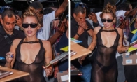 Braless Miley Cyrus Shades Ex-Boyfriend Liam Hemsworth