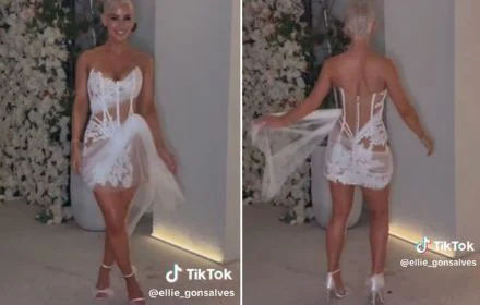 Bride trolled for wearing 'naked' wedding dress that showed off 'too much skin'