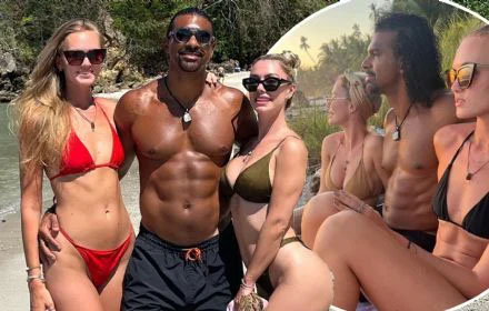 British former professional boxer David Haye shares  snaps with girlfriend and blonde personal trainer 