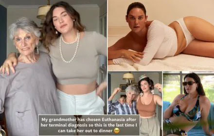 ''Emotional Moments Captured as Model Shares Final Time with Grandmother Before Euthanasia: Embracing Living Well and Dying Well''