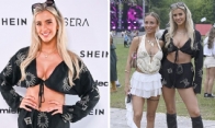 Love Island's Jessy Potts Stuns in Black Outfit at Parklife