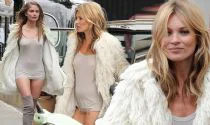 Kate Moss bares all on set of advert as her dress falls open 
