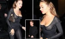 Kevin De Bruyne's wife stuns as she joins  NO BRA CLUB 
