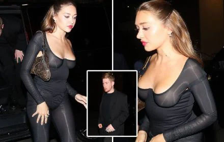 Kevin De Bruyne's wife suffers wardrobe malfunction with 'see-through top' as she joins  NO BRA CLUB 