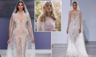 New wedding trend sees braless brides in see-through gowns