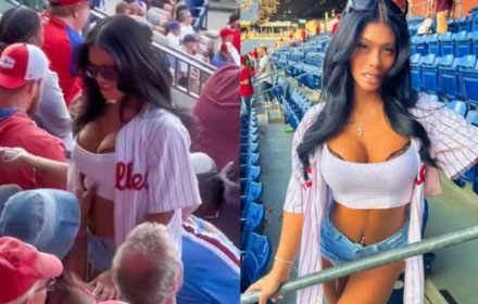 Phillies fan spotted giving lap dance in the stands and says 'all the moms hate me'