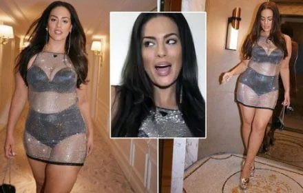 The amazing transformation of Ashley Graham on Instagram! The mother of three reveals her slimmed-down appearance in a transparent dress and black lingerie at Cannes