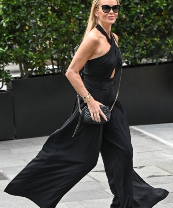 Amanda Holden Stuns in All-Black Outfit Leaving Global Studios After ...
